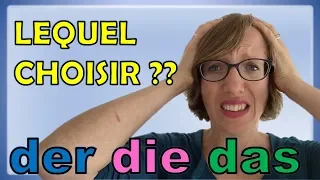 🤯 DER, DIE, DAS : Comment SAVOIR lequel CHOISIR quand on débute ? 🇩🇪