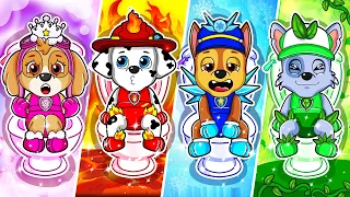 Paw Patrol Turn Into Elemental? Don't Choose Wrong The Door - Paw Patrol Ultimate Rescue | Rainbow 3