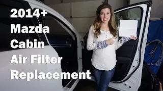 HOW TO REPLACE CABIN AIR FILTER - ALL MAZDA's 2014+