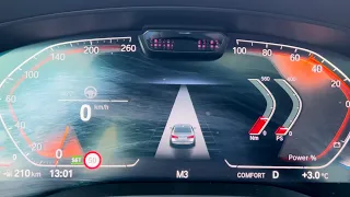 BMW 540i G30 (333hp) acceleration 0-130 KM/H