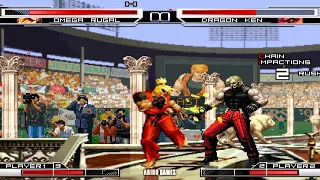 OMEGA RUGAL VS DRAGON KEN! KOF ARINO GAMES!