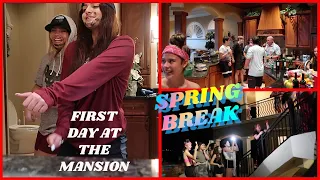 Our first day at the MANSION .Spring break family vacation .vlog#619