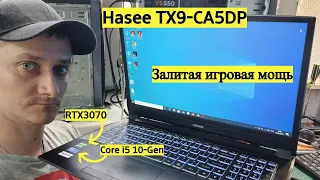 Hasee TX9-CA5DP, залитый игровой ноутбук успешно отремонтирован!