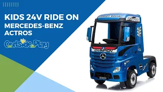 Licensed Mercedes-Benz Actros 4WD 24V Ride On Lorry | Outside Play