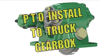 How to Install a PTO Power Take-Off unit to Truck Gearbox