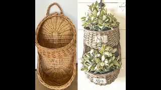 Thrift Basket French Country Makeover