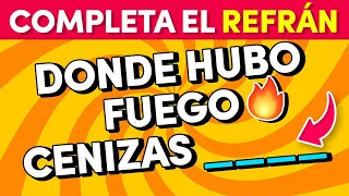 ¿Podrás completar estos refranes? | ¿Cuántos refranes conoces? Quiz Tv