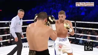 The best moments Billy Joe Saunders vs. David Lemieux / Билли Джо Сондерс Давид Лемье лучшие моменты