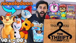 THIRFT SHOP HUNTING FOR RARE NICKELODEON AND SPONGEBOB SQUAREPANTS MERCH! *SO MANY NOSTALGIC FINDS!*