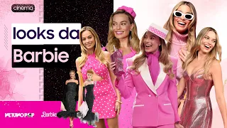 Margot Robbie veste looks icônicos da Barbie para divulgação de filme live action | Confira modelos