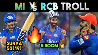 MI vs RCB IPL 2024 TROLLS 🔥 | BUMRAH SKY HITMAN KOHLI | MI VS RCB HIGHLIGHTS | IPL TROLLS TELUGU