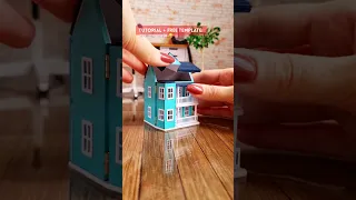 I Made a Miniature Dollhouse (for my dollhouse 🤓) with Paper! #dollhouse #miniatures