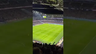 Manchester City Stadium, singing about Zinchenko, bravo