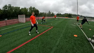 Syracuse University Men's Goalkeeper Training - Close Range and 1v1 Saves - 8-15-2023