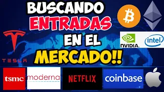 Estas Acciones  han Caído Mucho HOY!! |Hora de Comprar WISH, TSLA,MRNA,FB, NVDA,NFLX,COIN, AMC Ahora