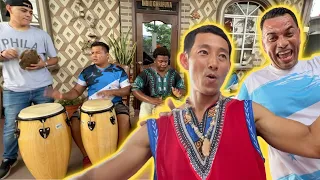 Japanese guy tries to dance PUNTA in Honduras 🇭🇳