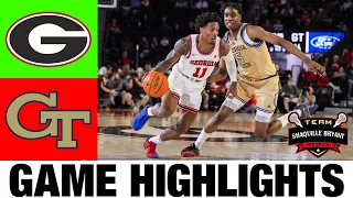 Georgia Tech vs Georgia Highlights | NCAA Men's Basketball | 2023 College Basketball