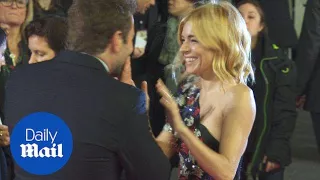 Sienna Miller and Bradley Cooper joke at the Burnt premiere - Daily Mail