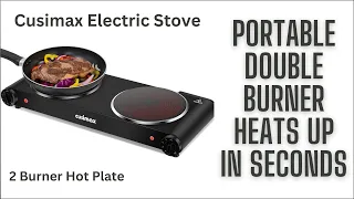 Cusimax Electric Stove: 1800W Infrared Hot Plate