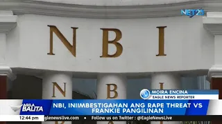 NBI, iniimbestigahan ng rape threat vs Frankie Pangilinan