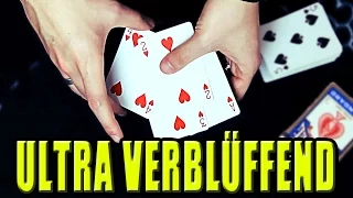 ULTRA KARTENTRICK MIT ERKLÄRUNG (SOGAR FÜR ZAUBERER VERBLÜFFEND) - Zaubertricks mit Auflösung