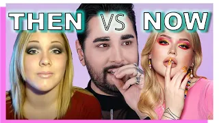 NIKKIE TUTORIALS - THEN VS NOW | PRO MUA REACTS #MAKEUP