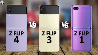 Z Flip 4 VS Z Flip 3 VS Z Flip 1