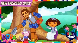 Dora The Explorer | Do You Want To Be A Knight? | Akili Kids!
