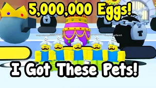I Opened 5 Million Eggs With 5 Accounts And Got These Pets In Pet Simulator 99!