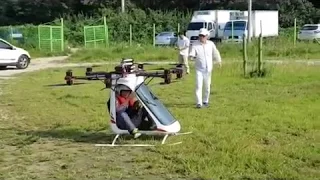 Another passenger flying drone built by Korean manned homemade drone