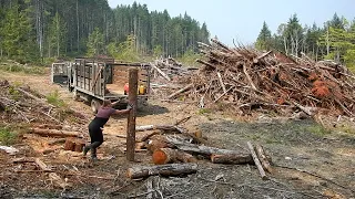 Part 14  Terrible Camera-Work: Gathering a Pile of Logs Raw Footage