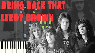 Queen - Bring Back That Leroy Brown Piano/Karaoke *FREE SHEET MUSIC IN DESC* As Played by Queen