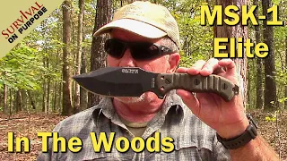 MSK-1 Elite Survival Knife  Real World Testing - Sharp Saturday