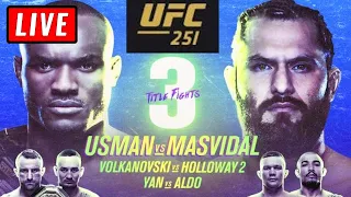 🔴 UFC 251 FIGHT ISLAND Live Stream Reaction Watch Along - USMAN v MASVIDAL - HOLLOWAY v VOLKANOVSKI