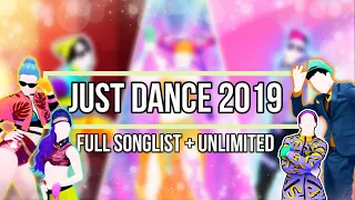 Just dance 2019 FULL SONG LIST (+Unlimited)🌟