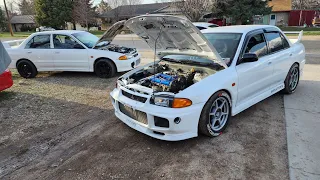 Mitsubishi mirage/Evo 3 conversion cold startup after 3 months #4g63 #mitsubishi #evo3