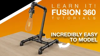 Fusion 360 - Black Pipe Lamp - Assembly Tutorial (2024)