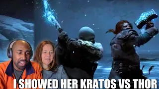 Non Gamer Wife React To God Of War Ragnarok | Kratos Vs Thor | All Cutscenes