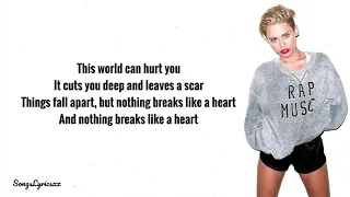 Mark Ronson Ft. Miley Cyrus - Nothing Breaks Like A Heart (Lyrics)
