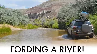 Driving Across a River in the Desert (Vandwelling/SUV Camping Adventures)