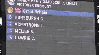 World Junior Rowing Champs GB JM4x Gold