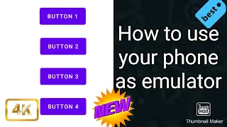 How to use mobile phone instead of emulator in Android studio