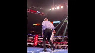 CANELO ALVAREZ KNOCKS OUT CALEB PLANT 😬 FRONT ROW ACTION 🔥