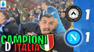 🇮🇹 💙 SIAMO CAMPIONI D'ITALIA!!! UDINESE-NAPOLI 1-1 | LIVE REACTION NAPOLETANO ALLA DACIA ARENA HD