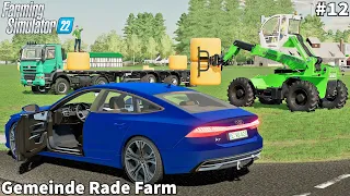 New Equipment, Collecting & Selling 150 Silage Bales│Gemeinde Rade│FS 22│Timelapse#12