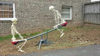 Halloween antimated teeter totter prop.