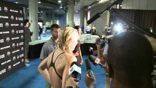 Jessica Hardy   Mixed Zone Interview D2   100 Breast Semis