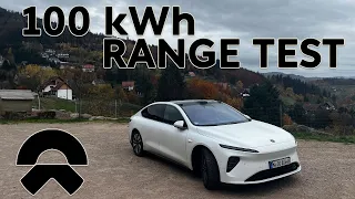 NIO ET7 100 kWh Range Test | Germany to France and Back in Cold Temps?