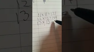 11x11=121,12×12=144,13×13=169.......