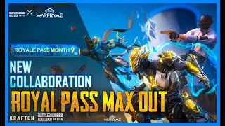 WARFRAME THEMED M9 ROYAL PASS IS HERE - MAXING OUT M9 RP ( BGMI )